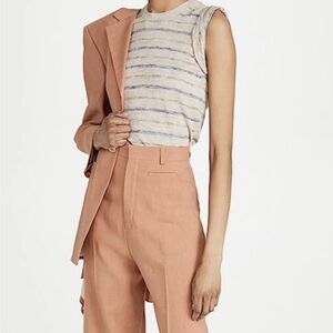 Veronica Beard Renley striped knit shell sleeveless top